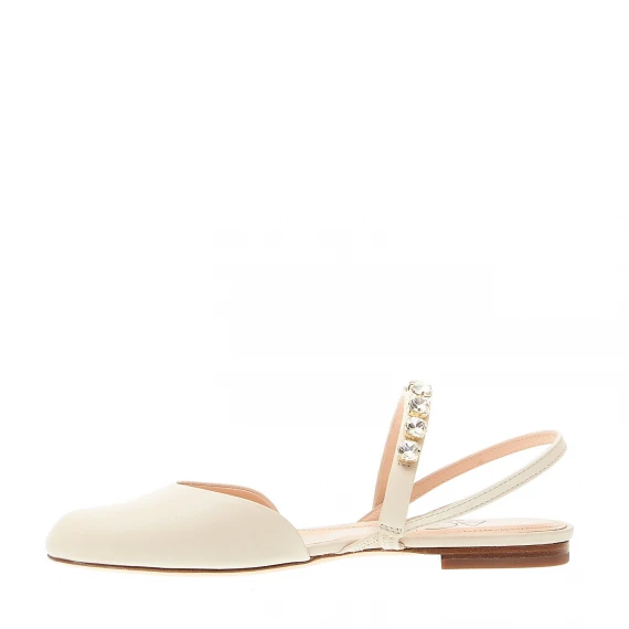 slingback panna con strass