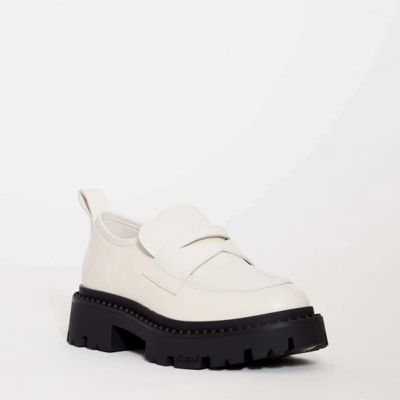 mocassino fondo carroarmato bianco