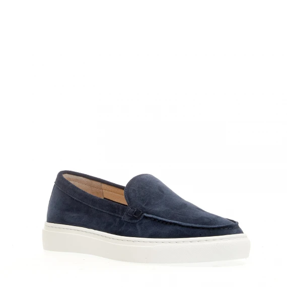 slipon camoscio blu