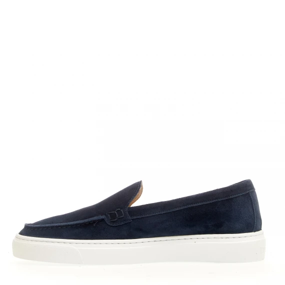 slipon camoscio blu
