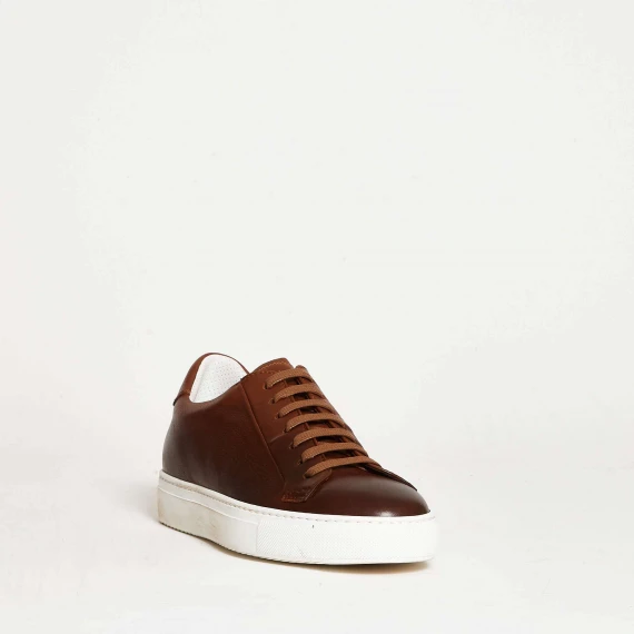sneakers in pelle cuoio