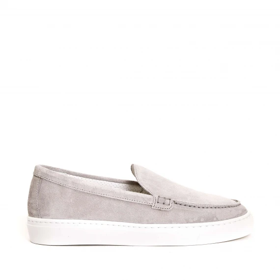 pantofola camoscio grigio