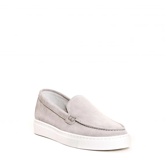 pantofola camoscio grigio