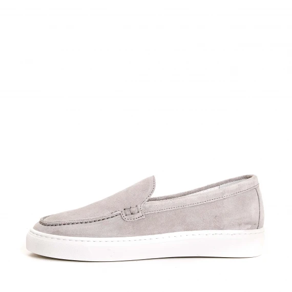 pantofola camoscio grigio