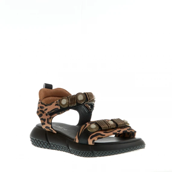 sandalo sportivo anatomico leopardo