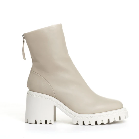 stivaletto panna tacco 80 mm