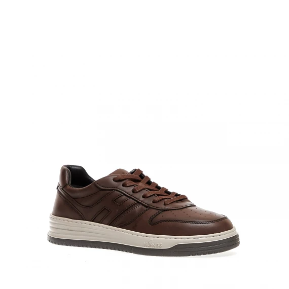 sneakers Basket in pelle marrone