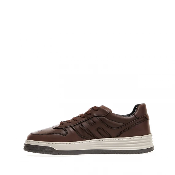 sneakers Basket in pelle marrone