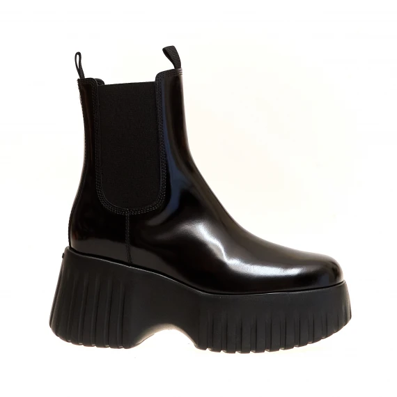 stivaletto h stripes pelle nero