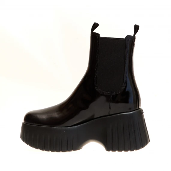 stivaletto h stripes pelle nero