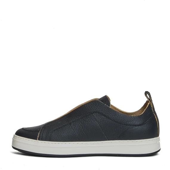 slipon pelle nera