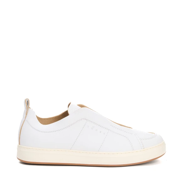 slipon pelle bianco