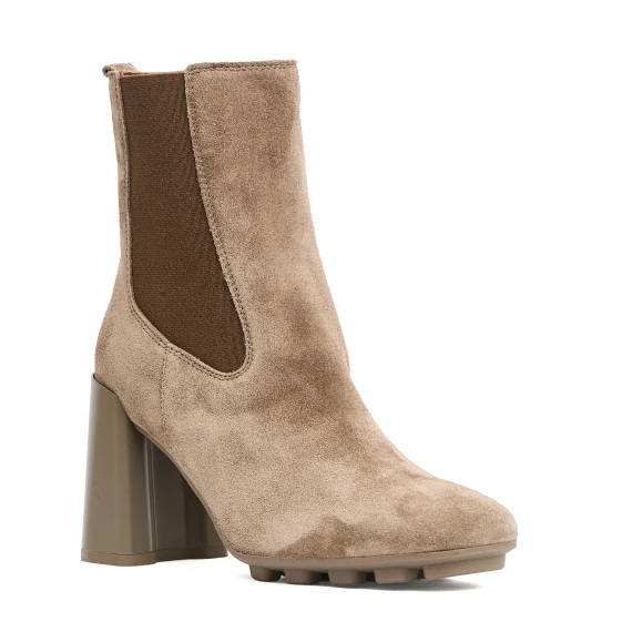 chelsea boot camoscio tortora t85