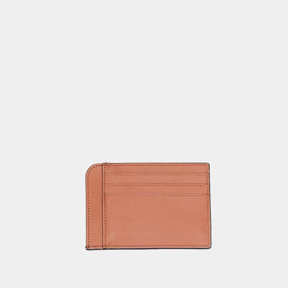 porta carte in pelle cuoio e blu