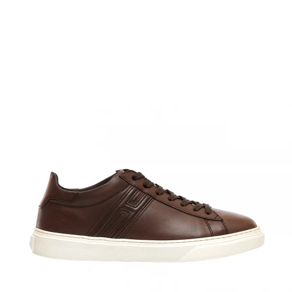 sneakers Casssetta in pelle cuoio