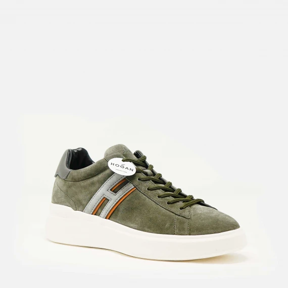 sneakers H580 Rebel in camoscio foresta