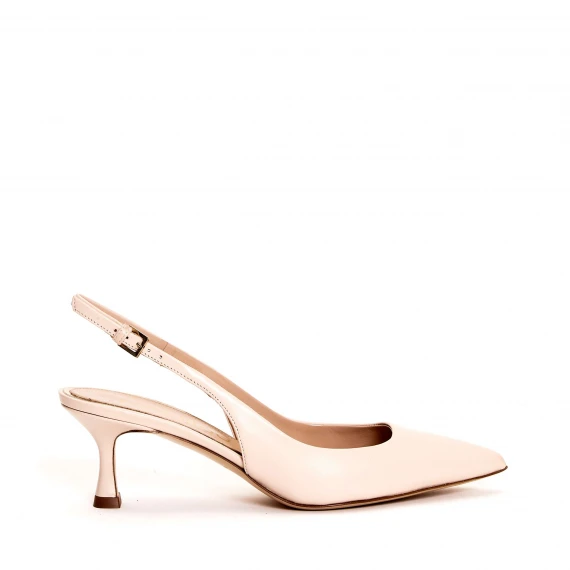 slingback cipria tacco 50 mm