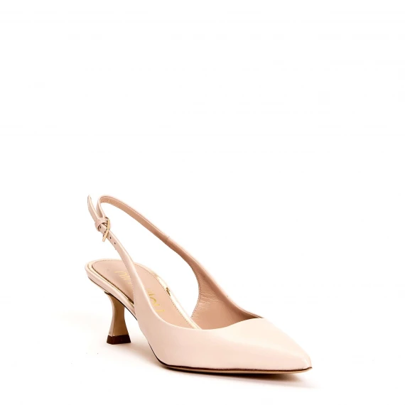 slingback cipria tacco 50 mm