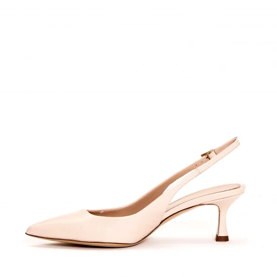 slingback cipria tacco 50 mm