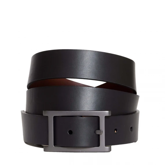 cintura double marrone e nera