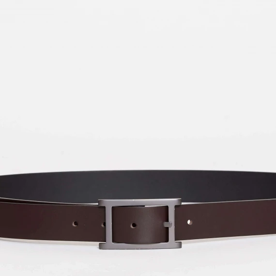 cintura double marrone e nera