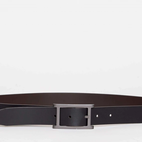 cintura double marrone e nera