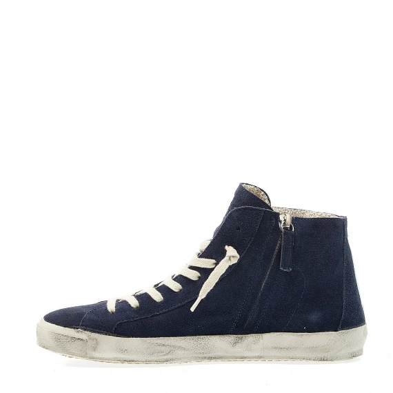Paris High camoscio blu