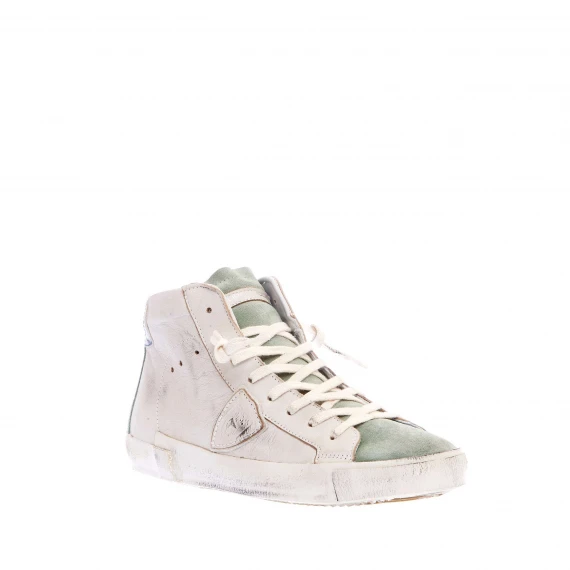 Paris alta pelle crema  camoscio salvia