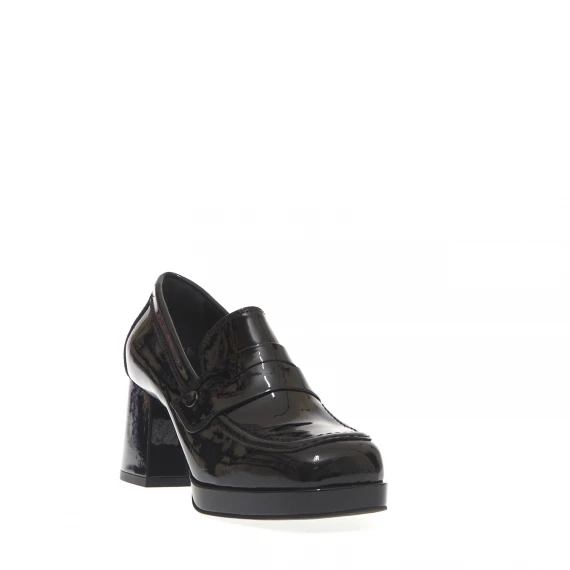 mocassino vernice tacco 70