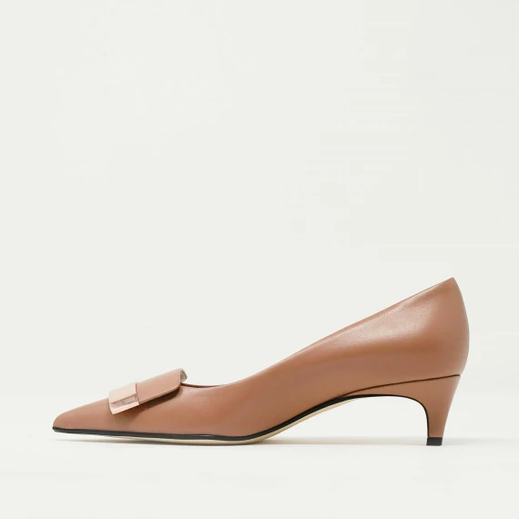 decolte tacco 3 cm pelle Phard