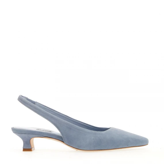 slingback camoscio jeans