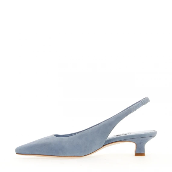 slingback camoscio jeans