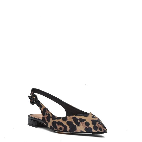 slingback flat stampa leopardo