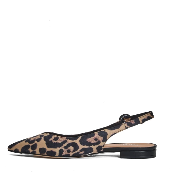slingback flat stampa leopardo
