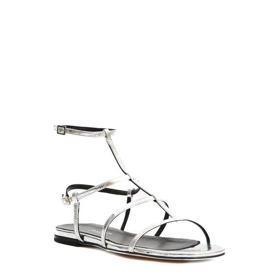 sandalo flat listini argento