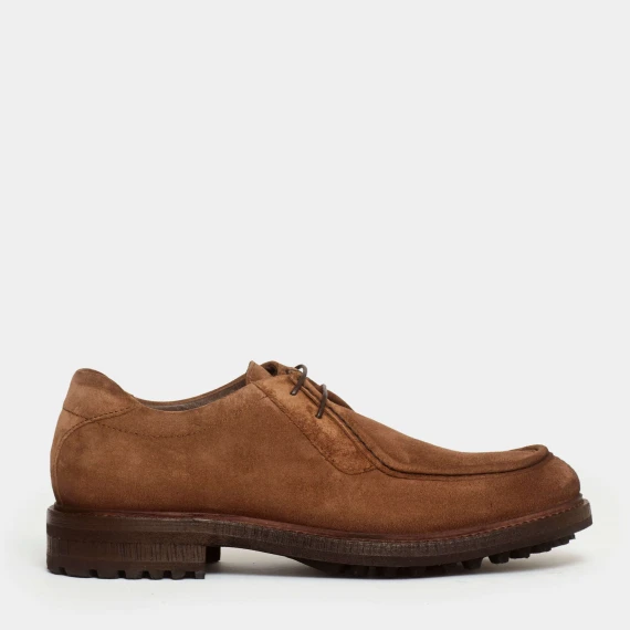 stringata paraboot in camoscio tabacco fondo in cuoio e gomma extralight