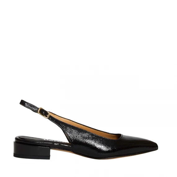 slingback in naplak nero