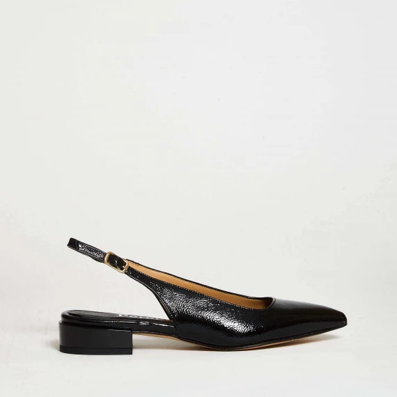 slingback in naplak nero