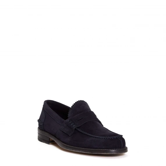 mocassino camoscio blu college lighit