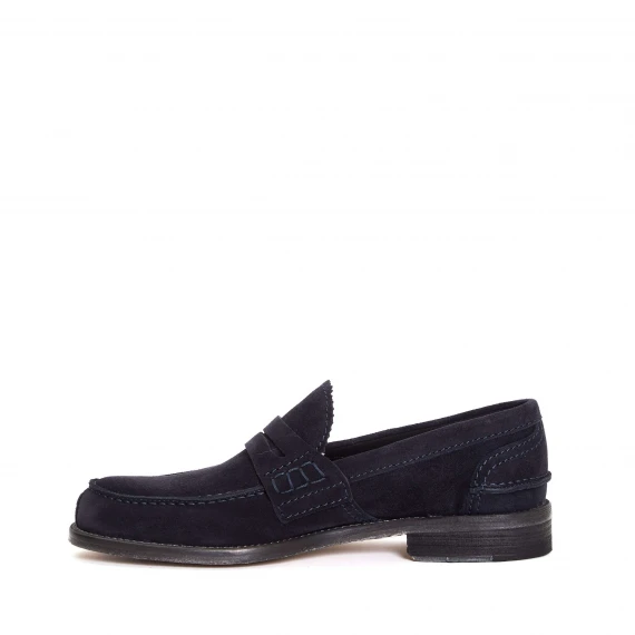mocassino camoscio blu college lighit