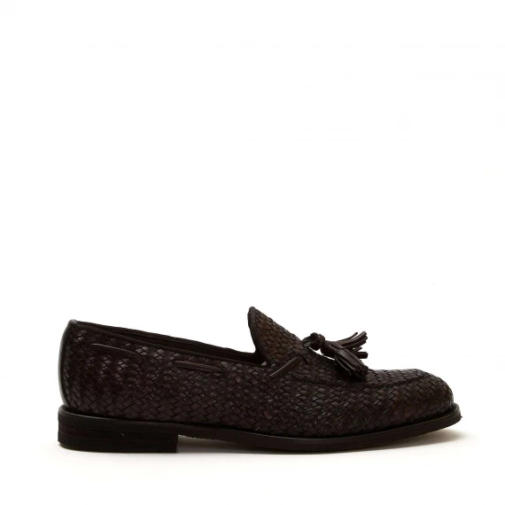 mocassino intreccio marrone