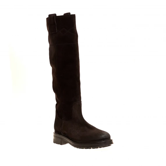 stivale camoscio marrone