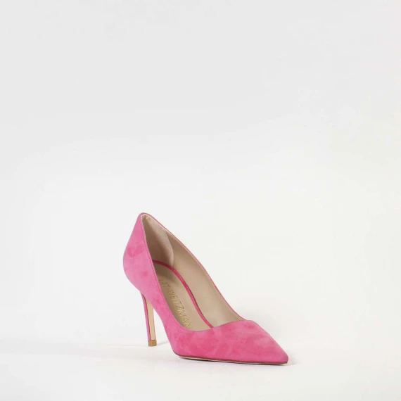 decollete in camoscio fuxia tacco 85 mm