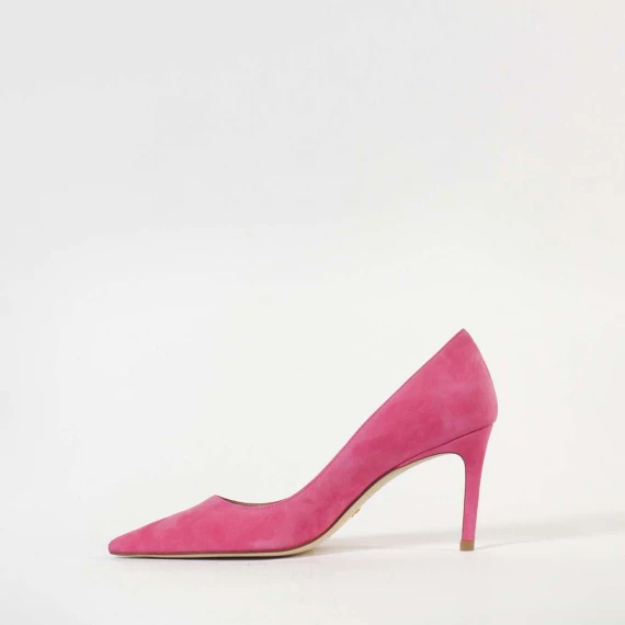 decollete in camoscio fuxia tacco 85 mm