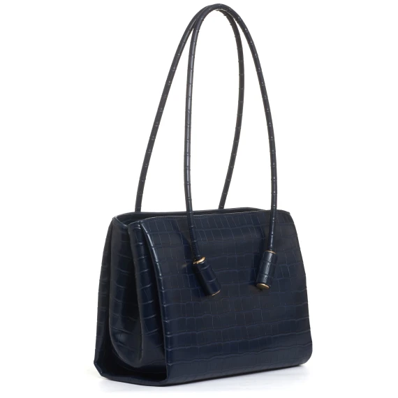 borsa in cocco blu