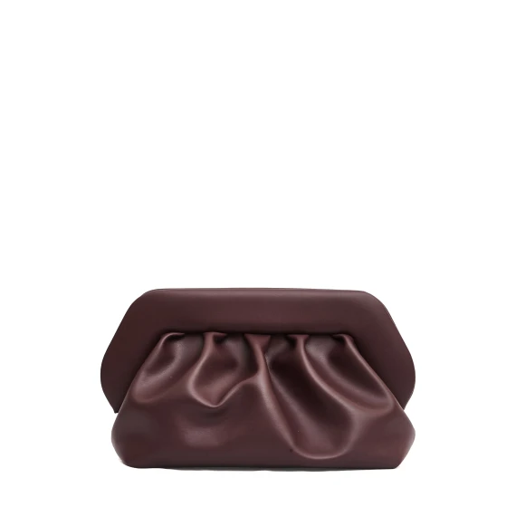 clutch vegan leather bordeaux