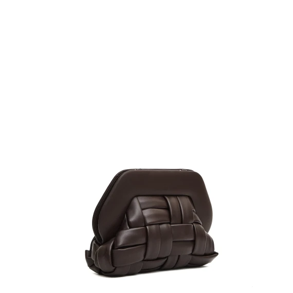 clutch piccola intreccio ebano