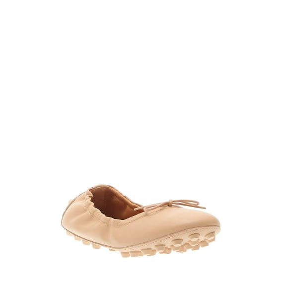 ballerina bubble in pelle beige
