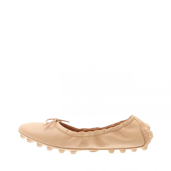 ballerina bubble in pelle beige