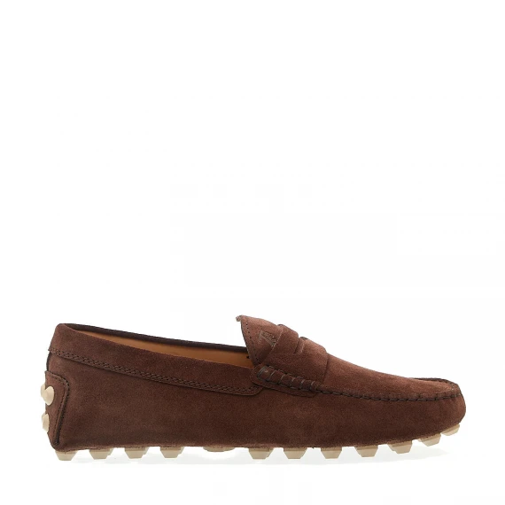 mocassino bubble in camoscio marrone